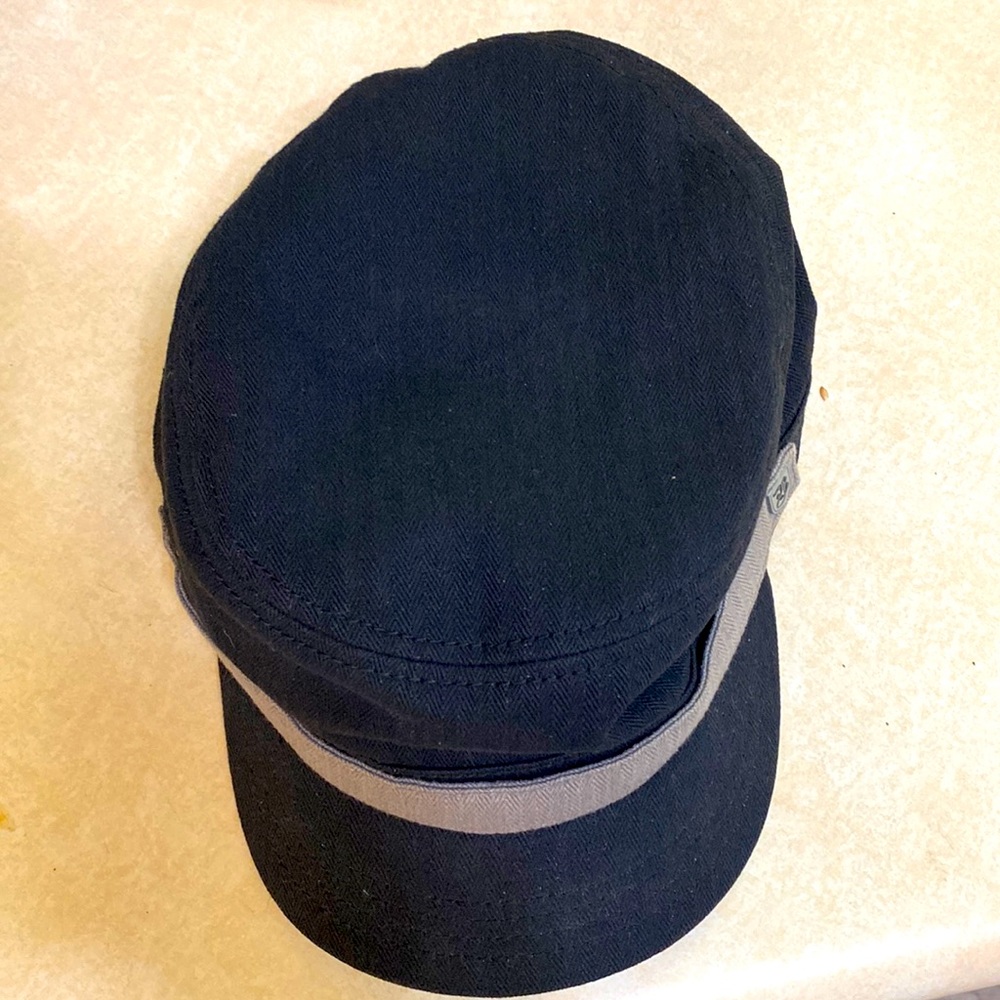 Brixton Black Canvas Fiddler Cap